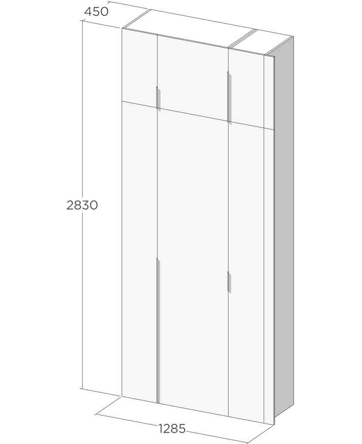 Схема шкафа на балконе